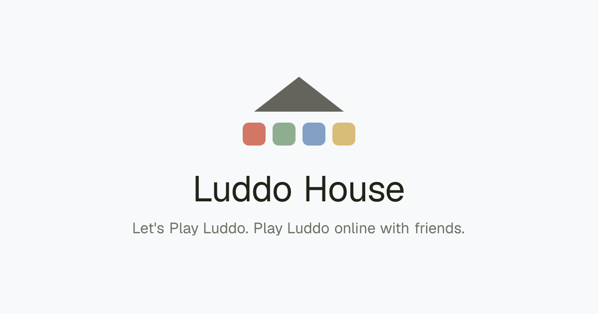 Luddo House - a Ludo game with no ads or purchases, where you can check the dice after each match